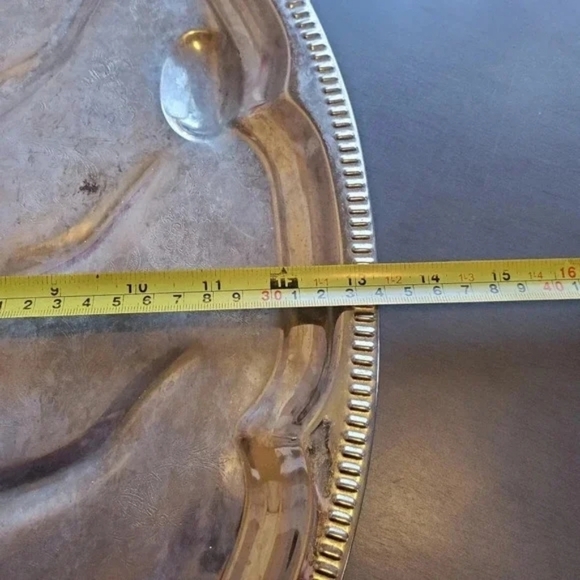 Vintage Oval Serving Tray Platter sz 18" - Picture 6 of 6
